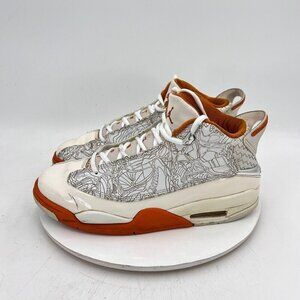 Nike Air Jordan Dub-Zero Men Size 11 311046-111 Ceramic White Orange Shoes